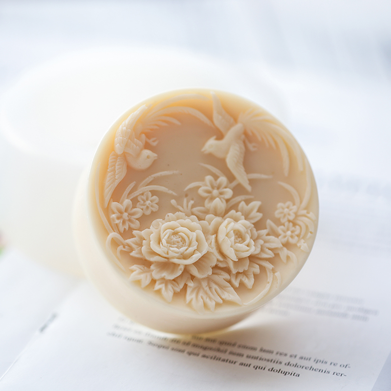 Candle Making Phoenix - 꽃 피닉스 비누 금형 쉬운 Demoulding