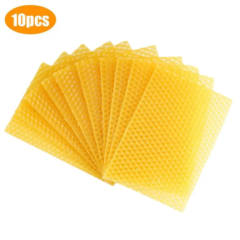 Candle Making Kit Beeswax - 10개 밀랍 시트 양초 만들기 공예