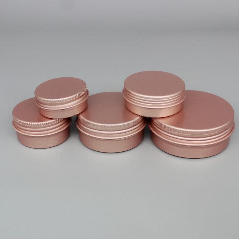 Tin Container Lid - 10/50/100개입 화장품 크림 용기 로즈 골드