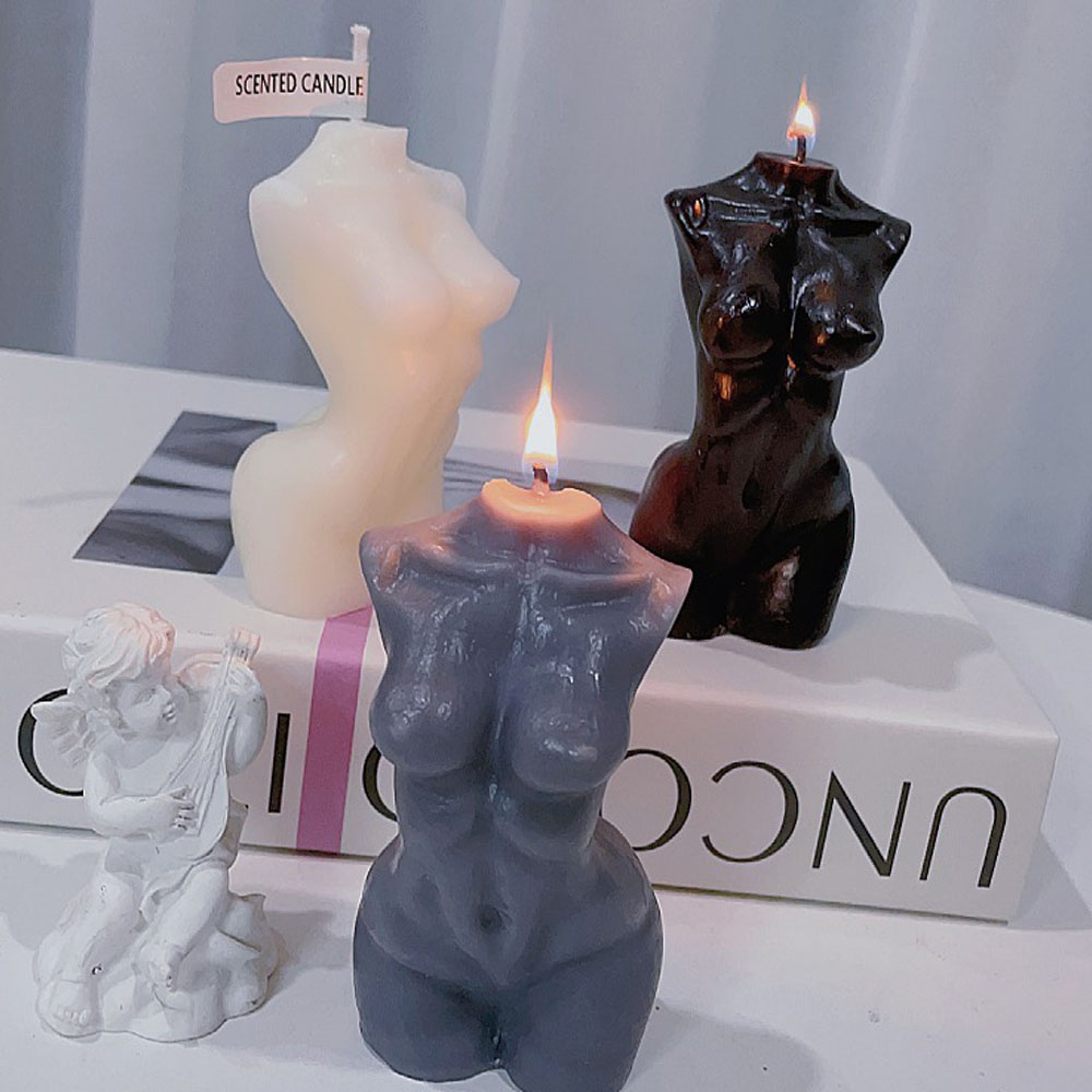 Candle Making Fragrances - 여성 토르소 바디 모양 향초 (홈데코용)