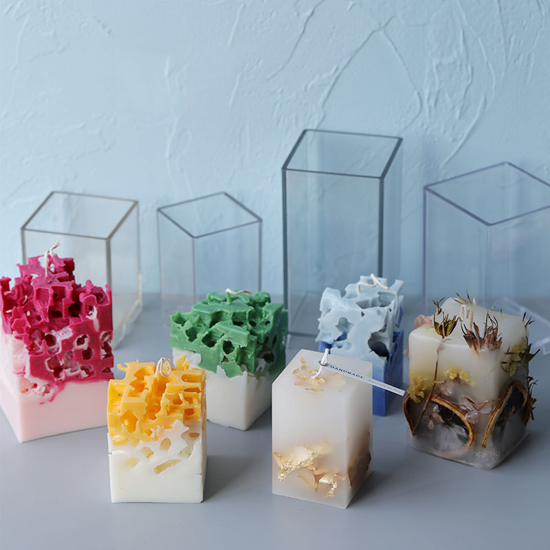 Candle Making Kit Diy - 3D 사각형 직사각형 기둥 양초 금형