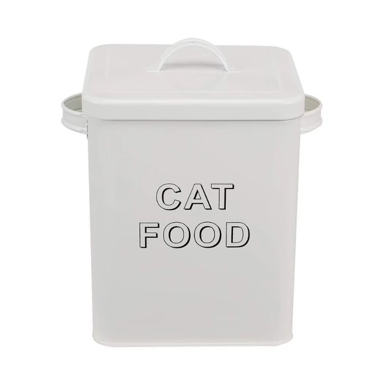 반려견 간식 및 사료 보관함, 뚜껑과 서빙 스쿱이 포함 - Tin Container Lid 리뷰 및 가격