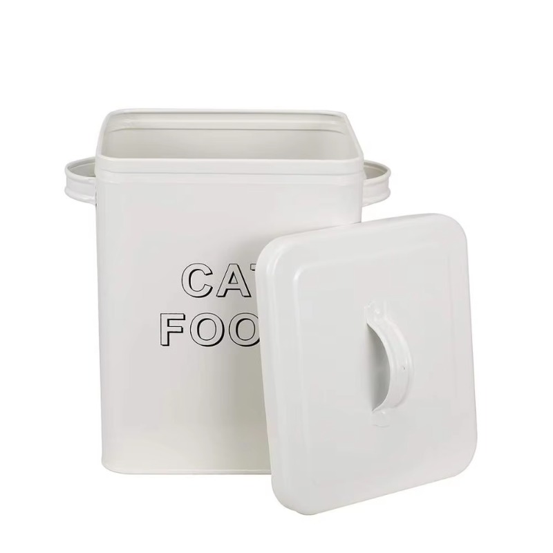 반려견 간식 및 사료 보관함, 뚜껑과 서빙 스쿱이 포함 - Tin Container Lid 리뷰 및 가격