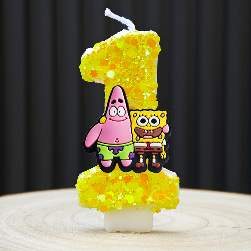 스폰지밥 생일 양초 귀여운 만화 케이크 토퍼 장식 어린 - Candle Making Kit For Kids 리뷰 및 가격