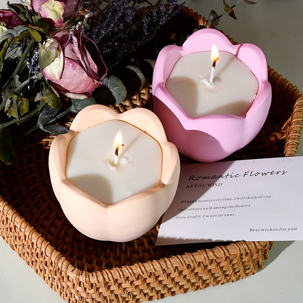 튤립 양초 거치대 실리콘 몰드, 꽃 송진 비누 상자 만 - Kraft Box Candle 리뷰 및 가격
