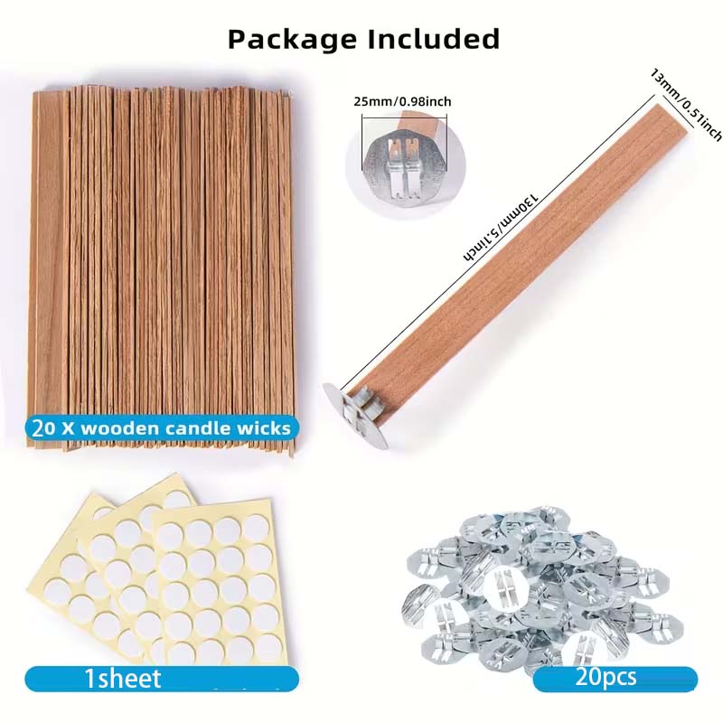 60개 양초 만들기 키트에는 20개 나무 양초 심지,  - Candle Making Kit Beeswax 리뷰 및 가격