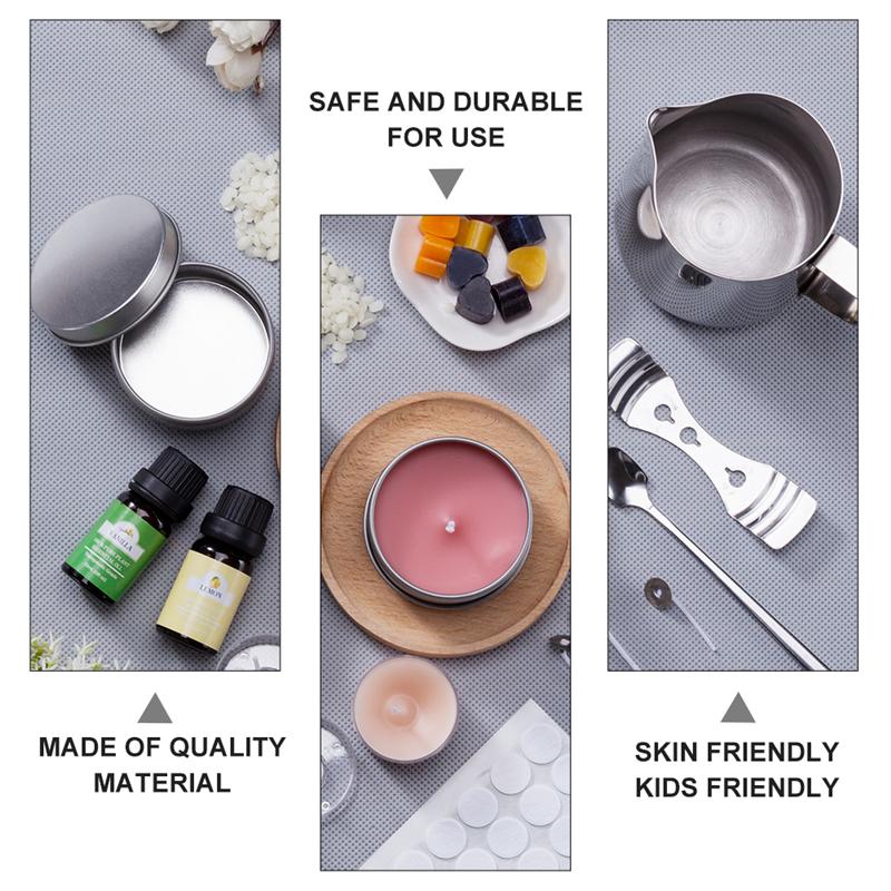 1 세트 양초 만들기 키트 붓는 냄비 Wicks 스티커 - Candle Making Kit For Kids 리뷰 및 가격
