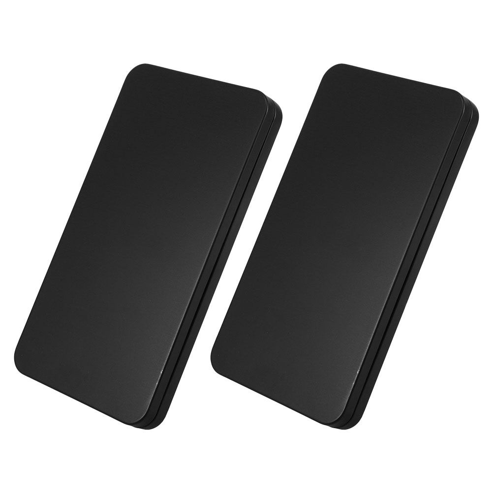 2Pcs 검은색 주석 현금 상자 지폐, 동전, 수표,  - Tin Container Lid 리뷰 및 가격