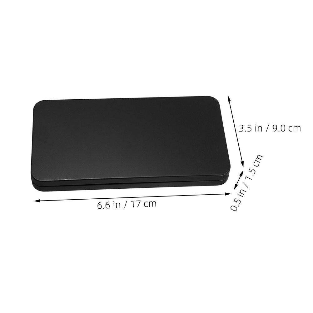 2Pcs 검은색 주석 현금 상자 지폐, 동전, 수표,  - Tin Container Lid 리뷰 및 가격