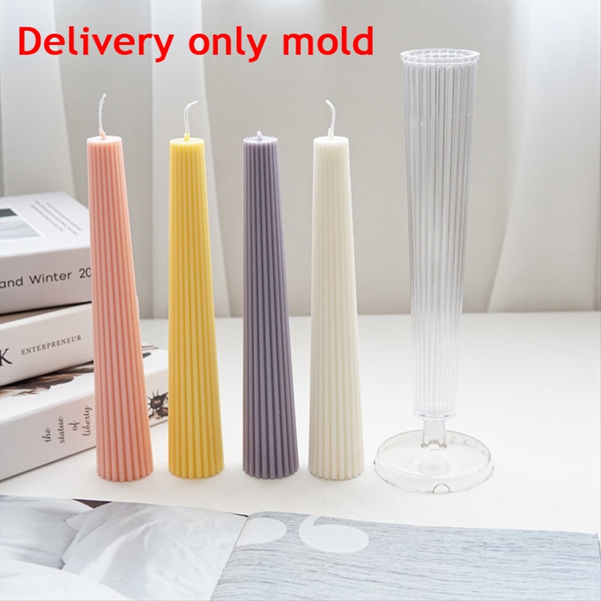 *ABAB 스트라이프 롱 폴 컬럼 아로마테라피 캔들 몰 - Candle Making Kit Diy 리뷰 및 가격