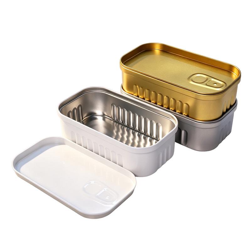 1PCS 정어리 캔 모양의 보관용 주석 상자 휴대용 틴 - Tin Container Lid 리뷰 및 가격