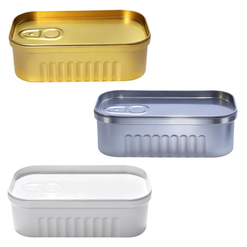 1PCS 정어리 캔 모양의 보관용 주석 상자 휴대용 틴 - Tin Container Lid 리뷰 및 가격