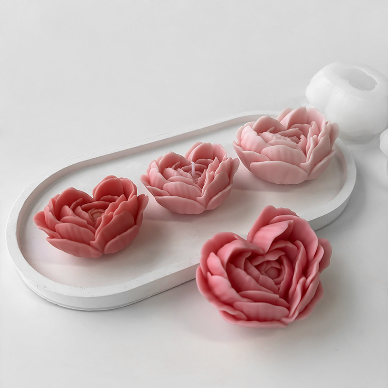 사랑 꽃 실리콘 금형 DIY 하트 모양의 장미 향기로운 - Candle Making Jelly 리뷰 및 가격