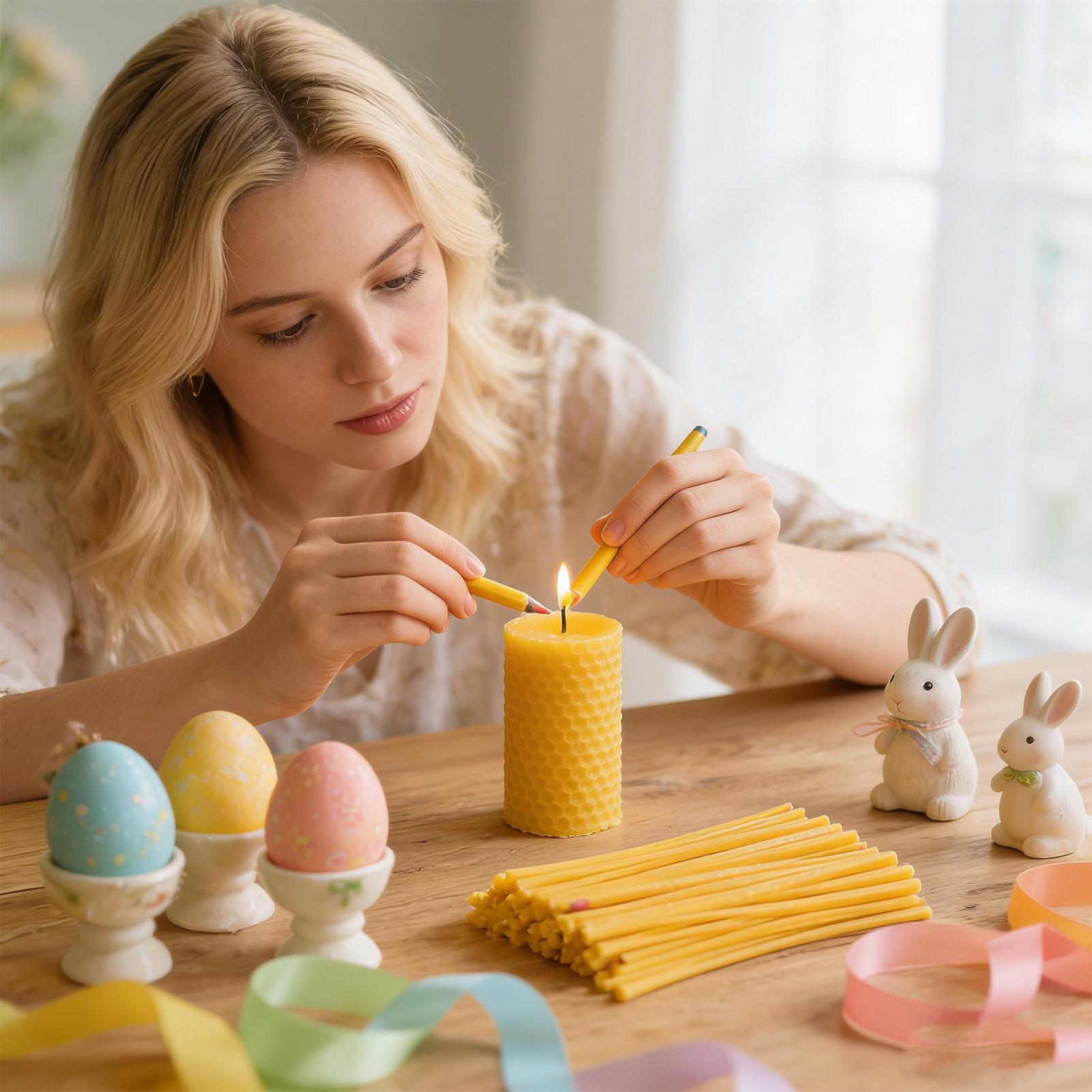 계란 장식용 밀랍 스틱 120개 부활절 미술 용품 캔들 - Candle Making Kit Diy 리뷰 및 가격