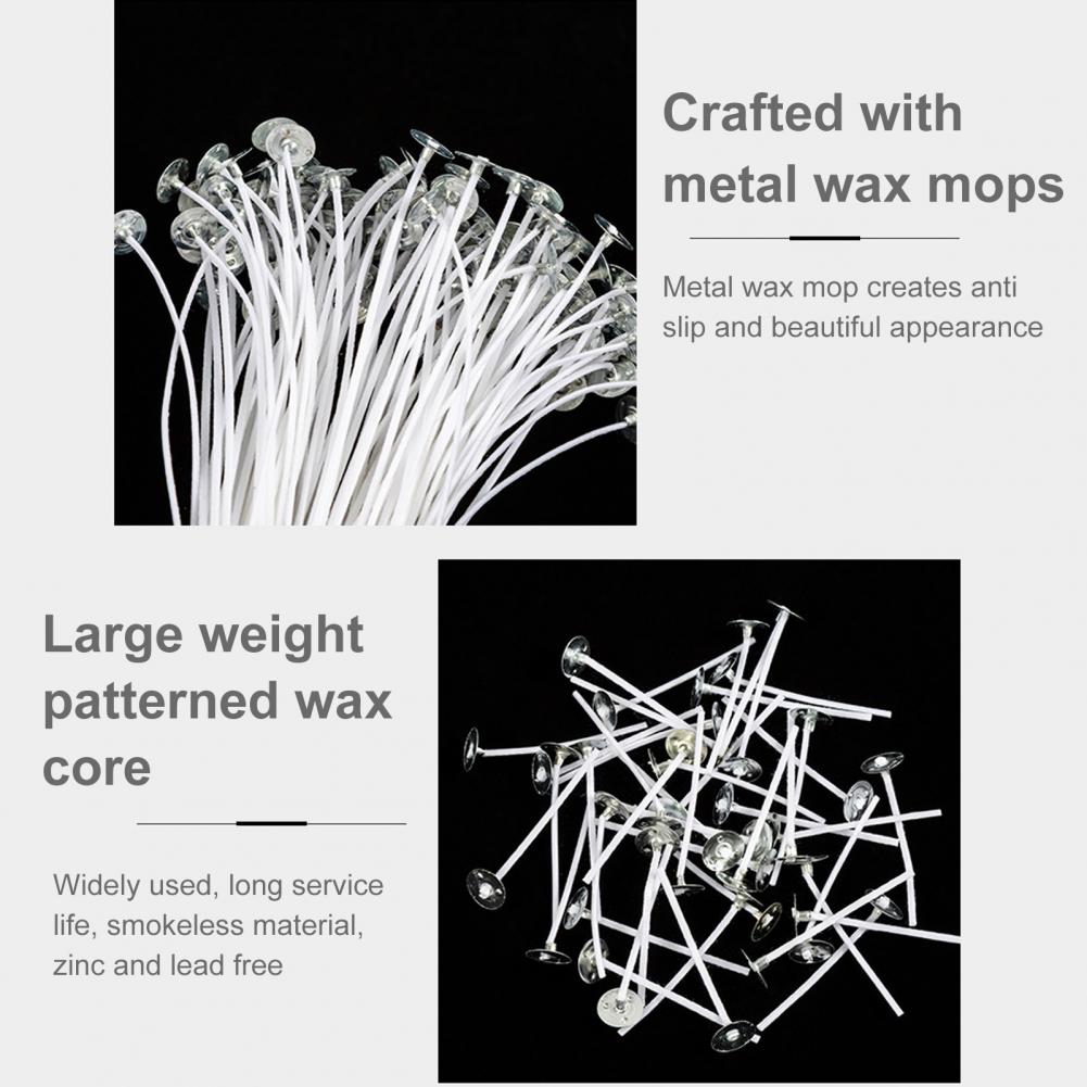 50개 10/12/14/16cm 면 양초 심지 친환경  - Candle Making Kit Beeswax 리뷰 및 가격