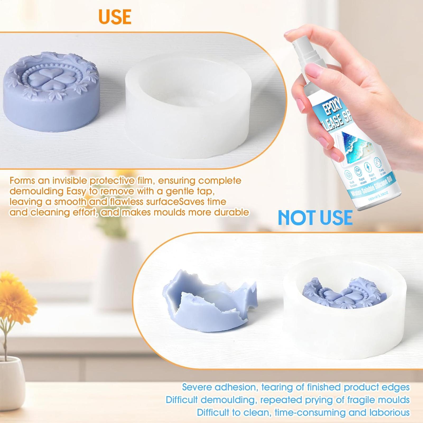 실리콘 몰드 릴리스 스프레이 100ml 몰드 제거 윤활 - Candle Making Workshops 리뷰 및 가격