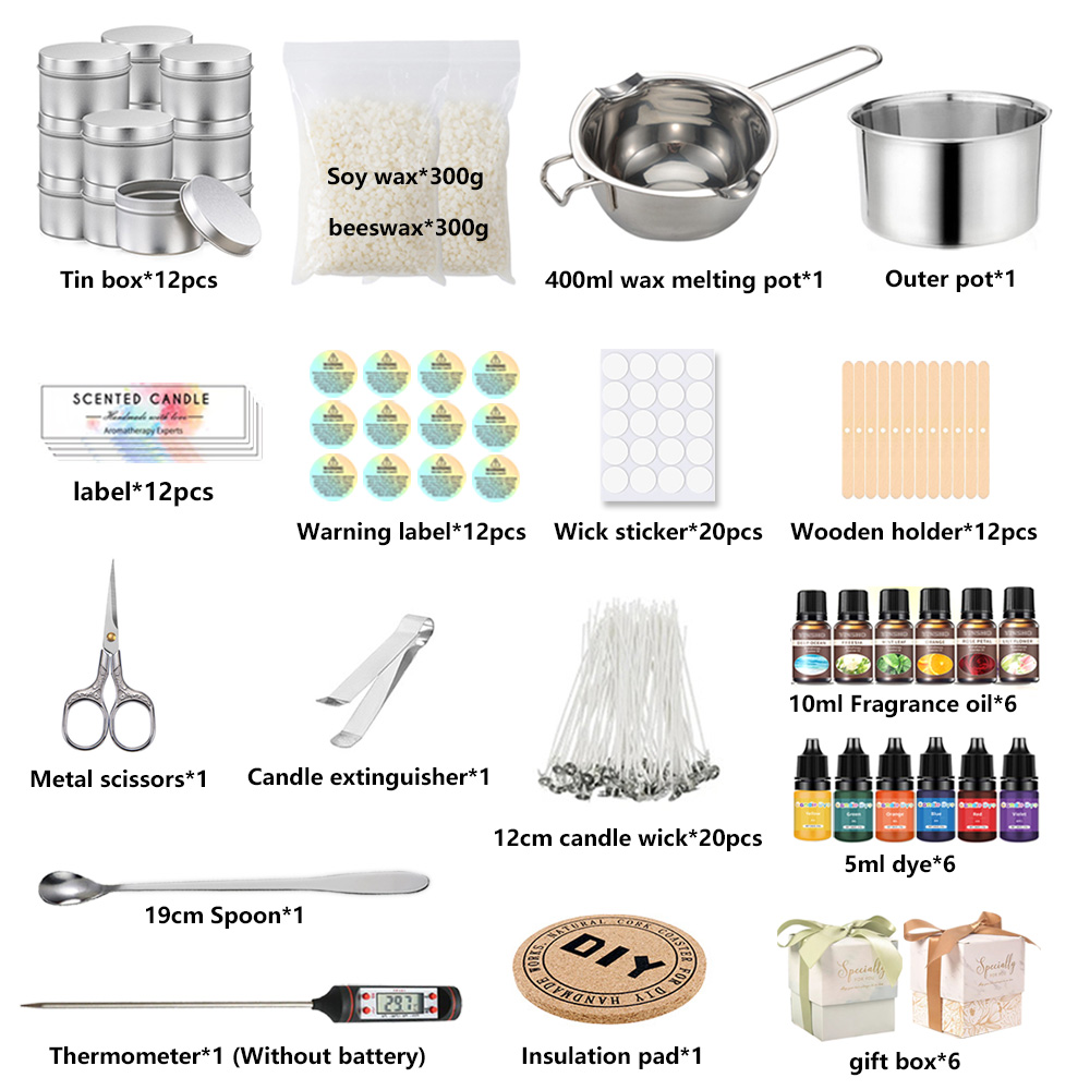 DIY 수제 아로마 테라피 왁스 캔들 만들기 도구 세트 - Candle Making Kit For Kids 리뷰 및 가격