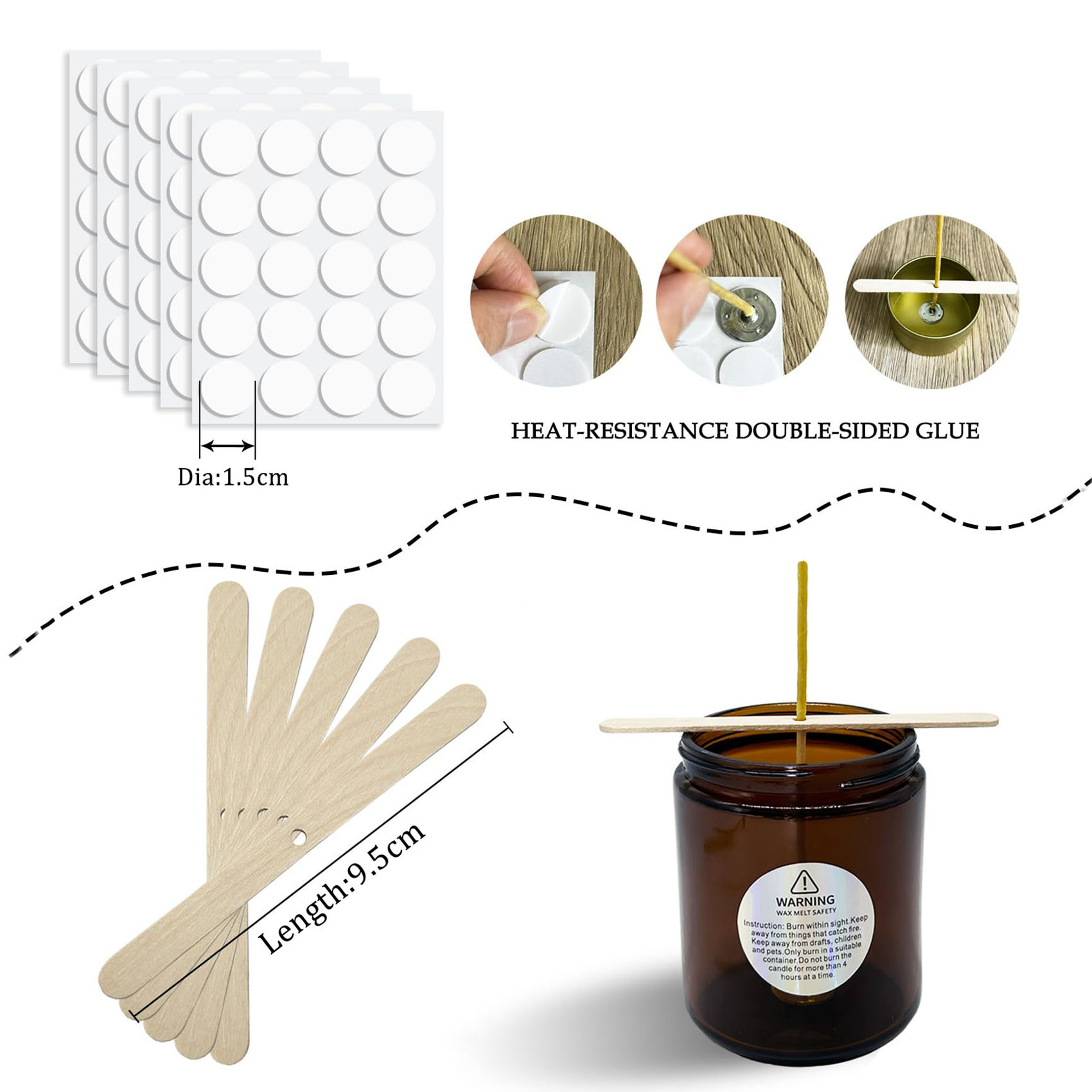 100Pcs 밀랍 양초 심지 9-20cm 100% 천연 - Candle Making Kit Beeswax 리뷰 및 가격