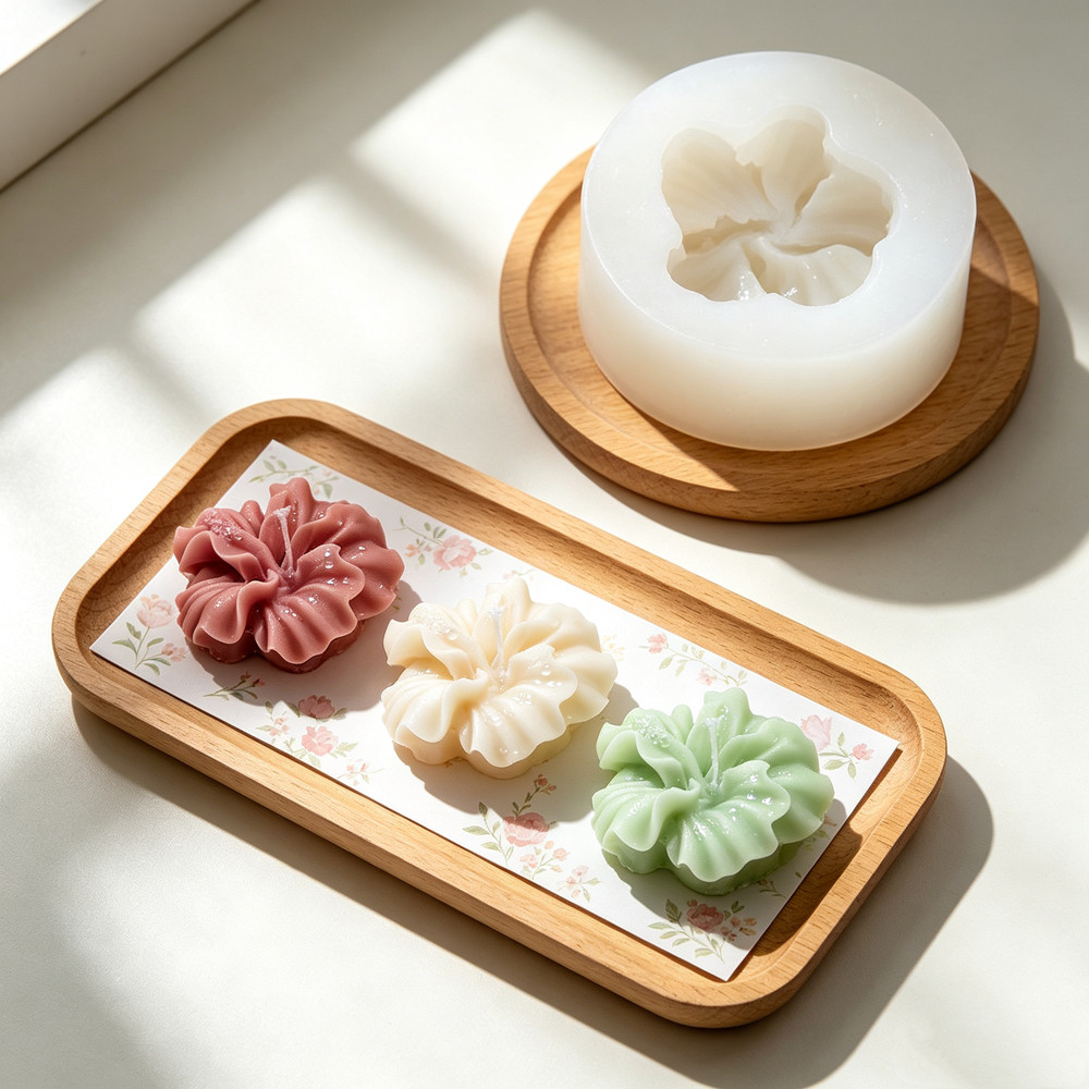 2pcs 히비스커스 꽃 양초 금형, 폴리머 클레이 양초 - Candle Making Kit Diy 리뷰 및 가격